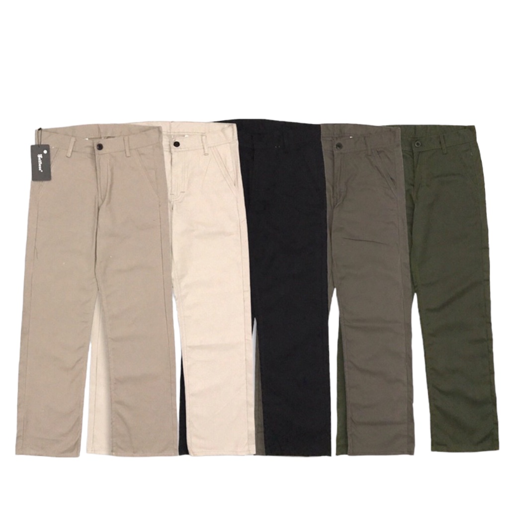 Celana Chino Pants Straight Fit Reguler Original Celana Chino Panjang Reguler Pria