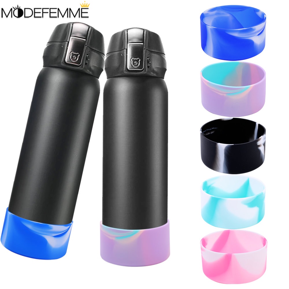 Slip-proof Boots Sleeves Tumbler Boot Bottles Sleeve Silicone Base Cup Non-Slip Mat Coaster Anti-Slip Bottom Sleeves Cover Water Bottle Tutup Cangkir Untuk Camping Hiking Outdoor