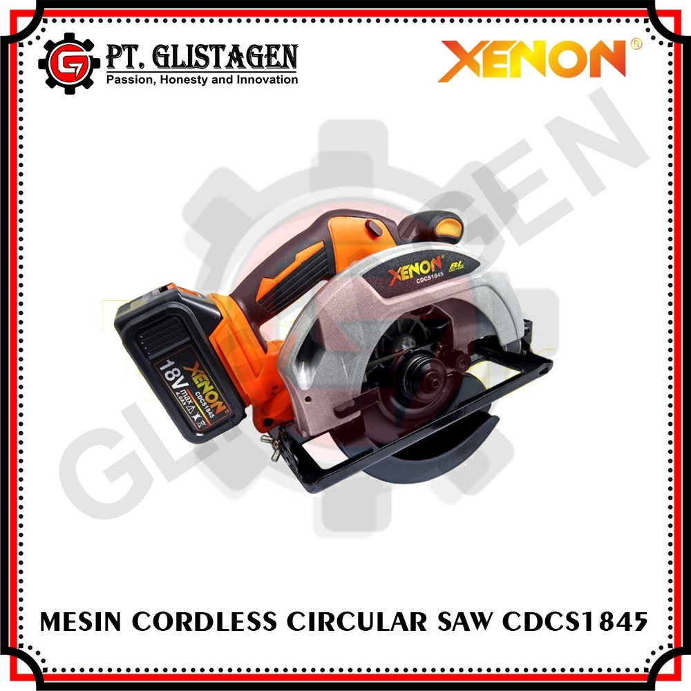 XENON CDCS1845 Circular Saw Cordless Baterai Mesin Potong Kayu 7 Inch