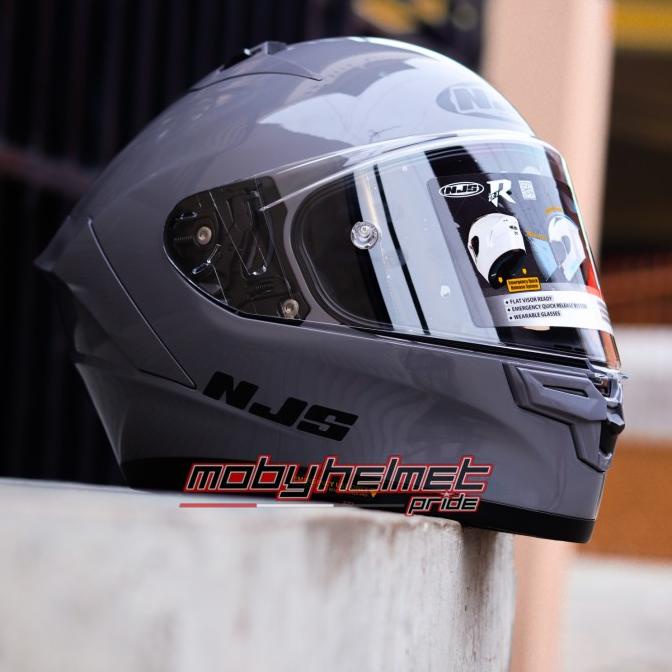 Helm NJS ZX1R - Stone Grey - Glossy