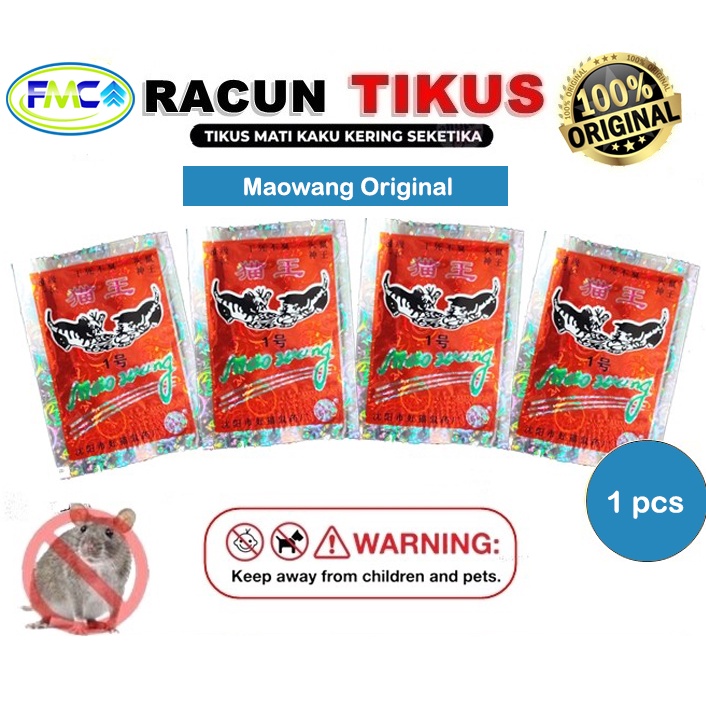 Racun Tikus Mati Kering Ampuh Ditempat Tidak Berbau Maowang Mao Wang Original Asli Pembasmi Hama