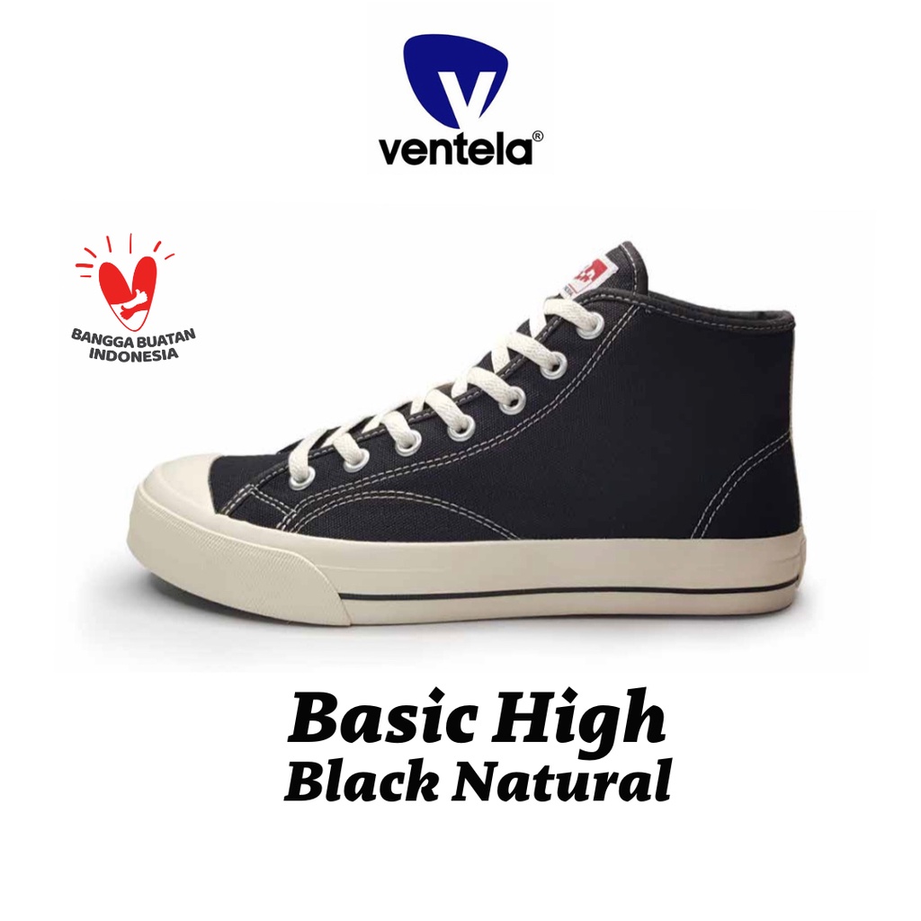 Ventela Basic High Black Natural [READY STOCK]