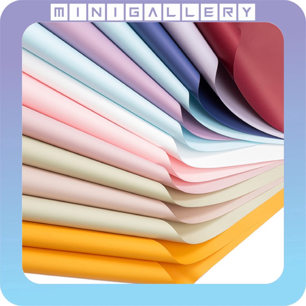 

Flower Wrapping Paper Full Color Cellophane Kertas Buket Bunga Warna Solid Bungkus / Kertas Kado Ecer KB6199