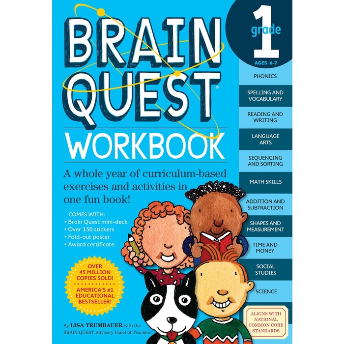 

Brain Quest Workbook Preschool Pre K Kindergarten First Grade Book