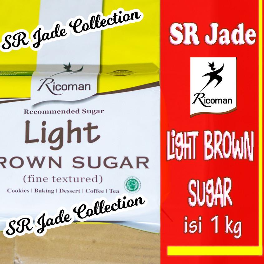 

❇ Ricoman Light Brown Sugar 1Kg Gula ☉