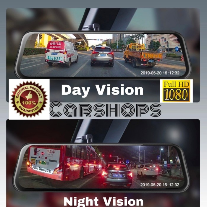 Spion Dvr Dual Camera Dashcam Camera Cctv Mobil Spion Touchscreen