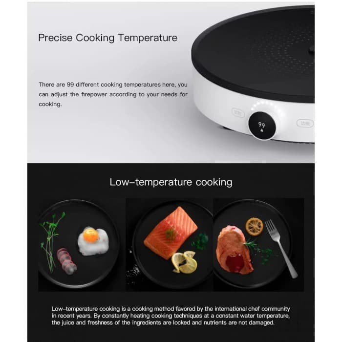 XIAOMI MIJIA SMART INDUCTION COOKER SET CHEF NIC / KOMPOR + TEFLON ORI