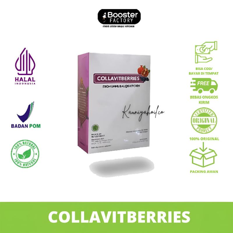 

[Booster Factory] Collavitberries Collavit Berries Minuman Kolagen by Ummu Balqis 1 Box 5 Sachet