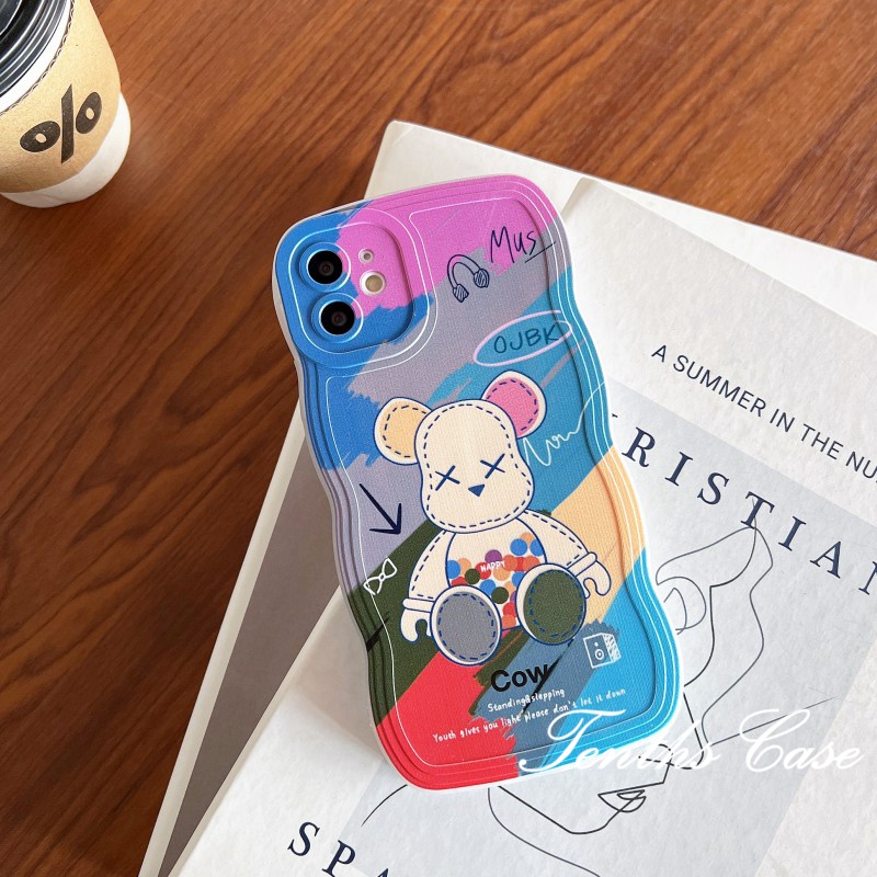 Redmi 12C A1 10C 10A 10 9 9A 9C 9T Note 12 11 Pro+11s 11 10s 10 9s 9 8 Pro Poco X4Pro X3 Pro X3NFC M3 M4 F3 Mi11 Lite 10TPro Warna Bear Phone Case Soft Cover