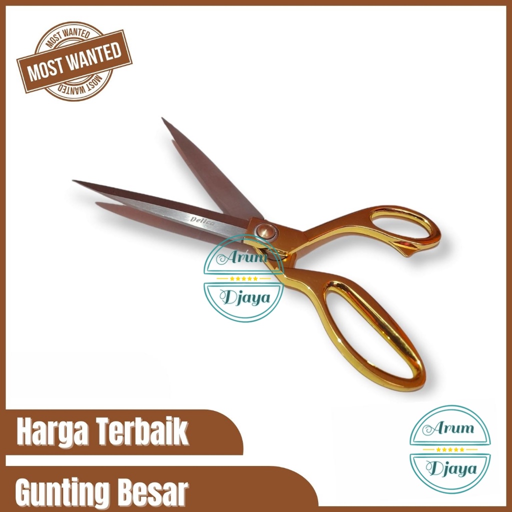 

Gunting Kain Gunting Besar Gunting Stainless Tajam Premium Merk Delica 10.5inch
