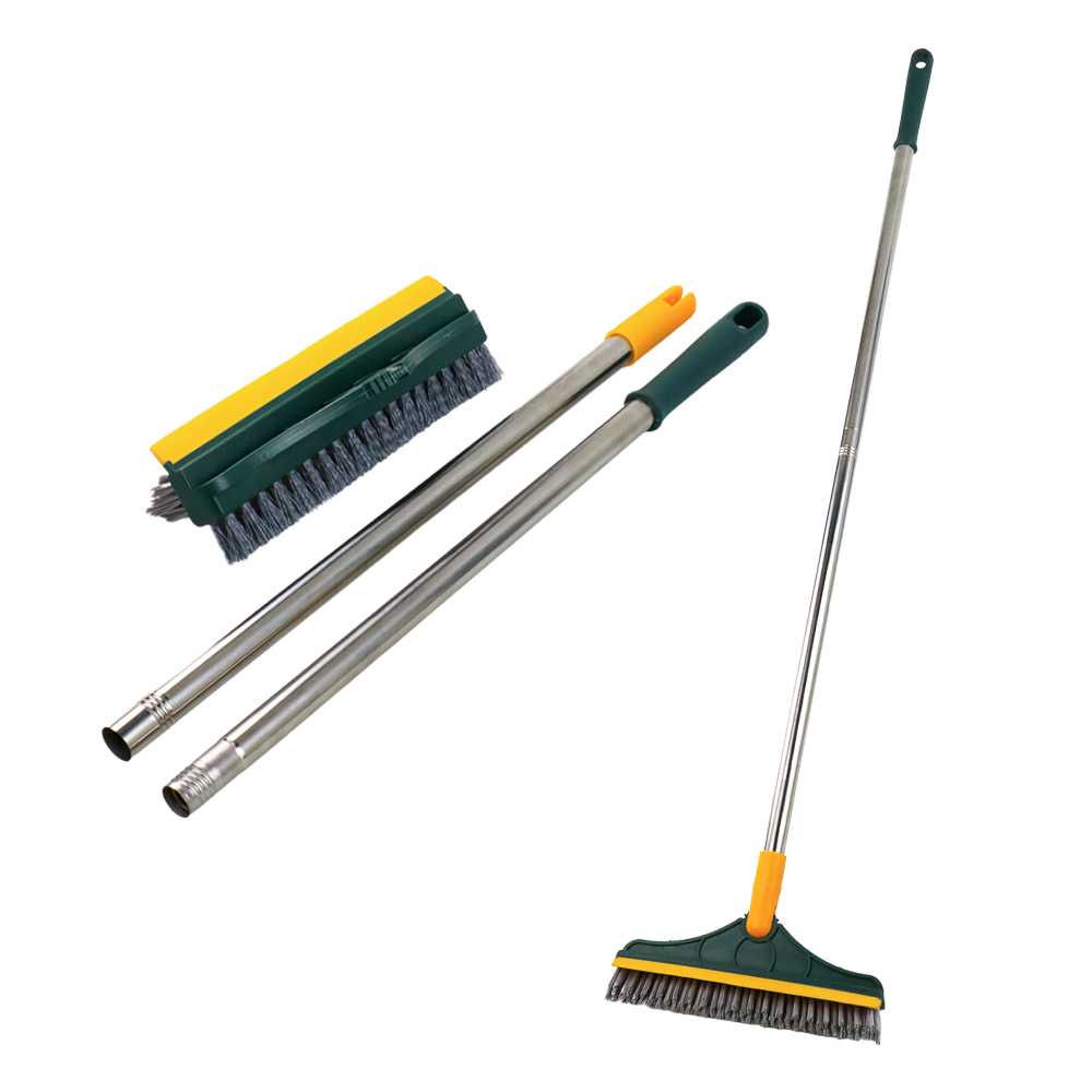 Cleaner Sikat Pembersih 3 in 1 Cleaning Brush Broom Mop Pembersih Lantai Multifungsi Karet Scraper Pengering Berkualitas