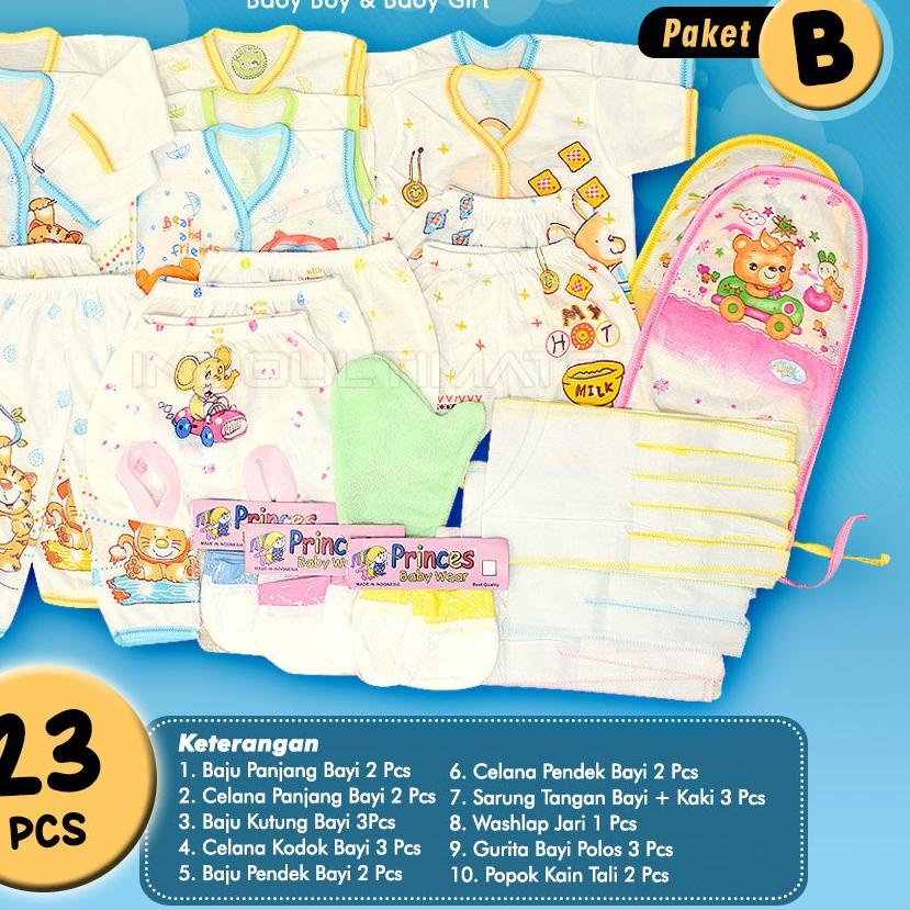 ☀ Set Perlengkapan Bayi Baru Lahir Spesial PAKET B 23in1 Perlengkapan Kado Kelahiran Bayi Baru Lahir
