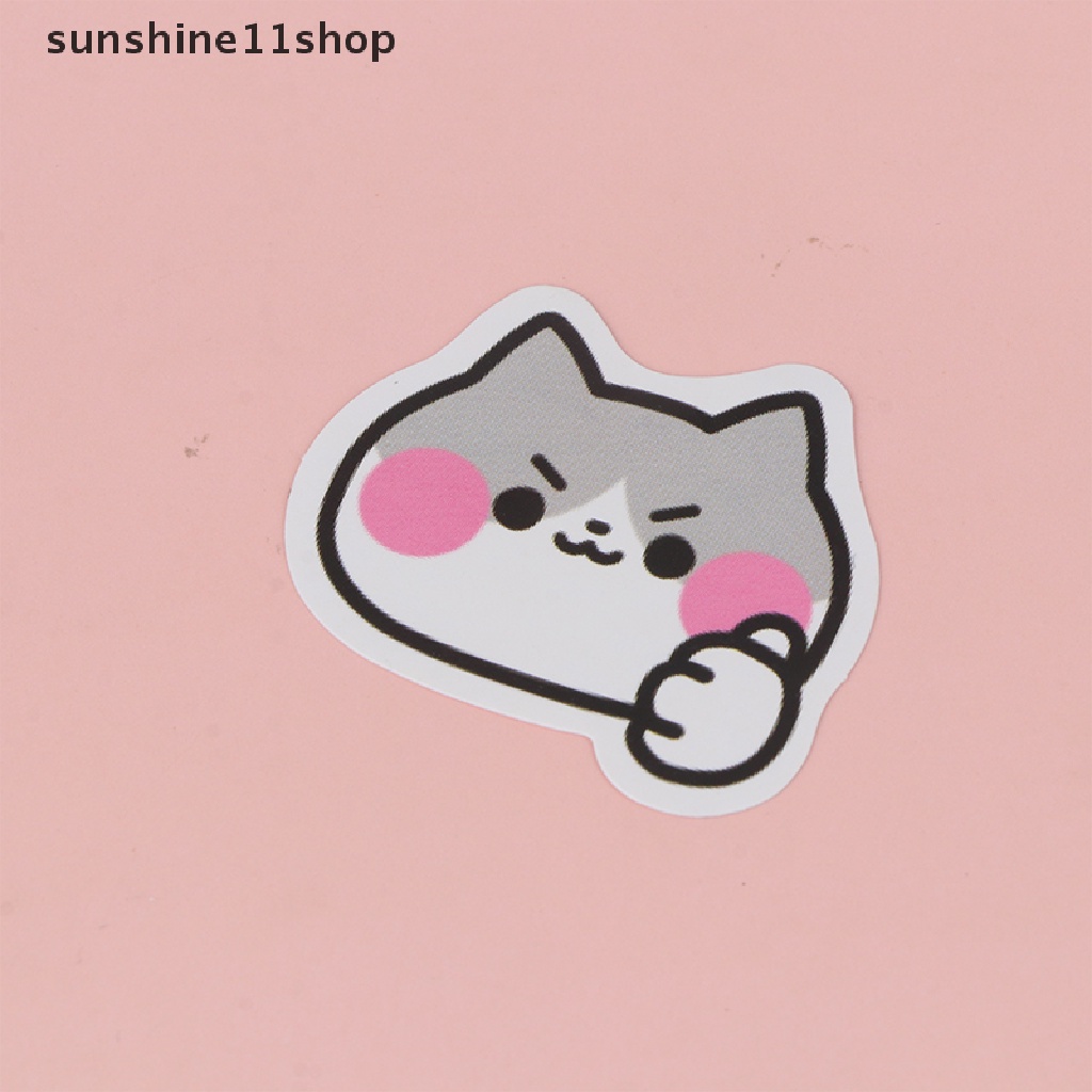 Sho 45Pcs Kucing Lucu Stiker Vinyl Decals Hewan Kitten Sticker Untuk Botol Laptop Komputer Telepon DIY Diary Scrapbooking Dekorasi N