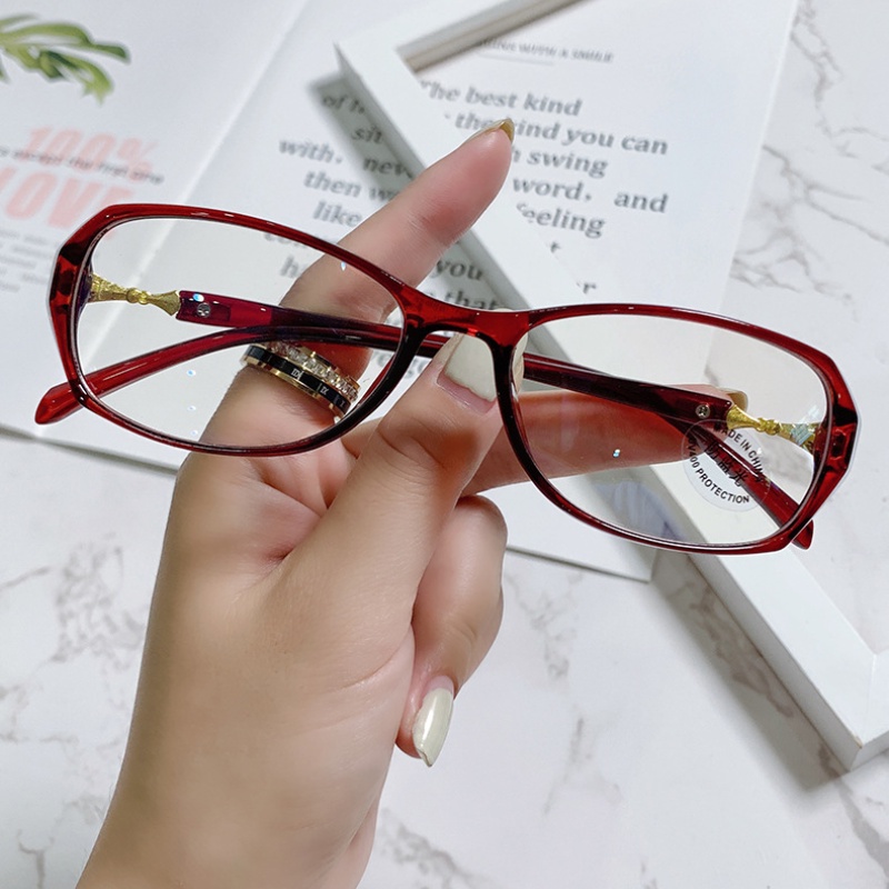 Fashion Photochromic Anti Radiation Eyeglasses for Women Replaceable Lenses