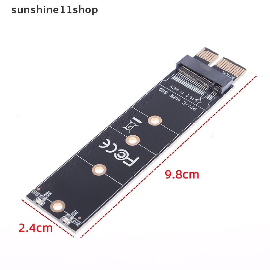 Sho PCIE to M2 Adapter NVMe SSD M2 PCIE X1 Raiser PCI-E PCI Express M Kunci Konektor N