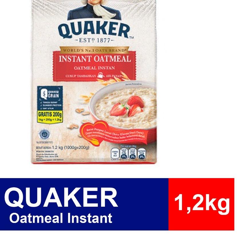 

☃ Quaker Oatmeal Instant 1,2kg HALAL! PROMO! ✶