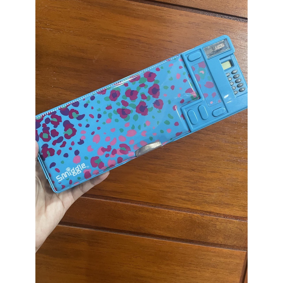 Preloved Tempat Pencil Smiggle Pop Out Case Calculatotr Biru corak TP 121 Tempat Pensil Kalkulator M