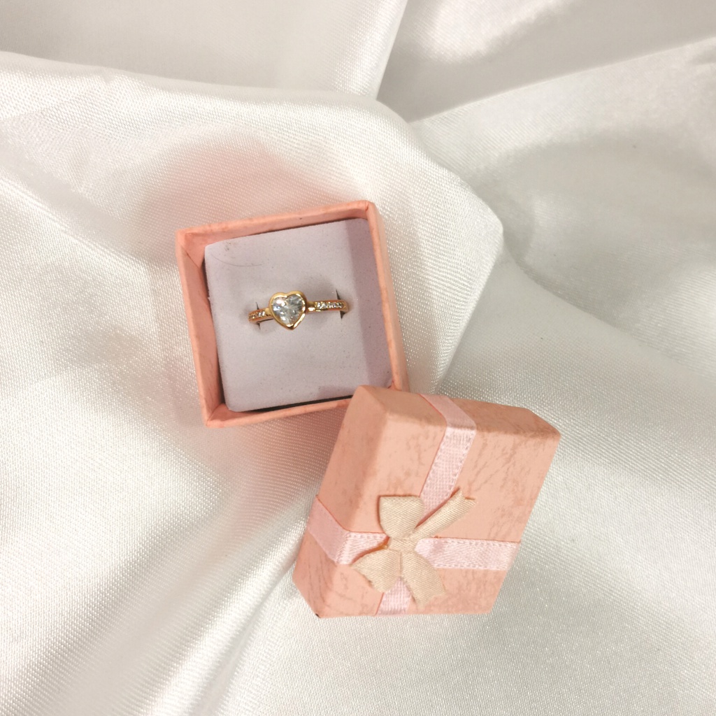 Kotak Cincin Dus Pita Warna Perhiasan - Ring Jewelry Box empat Perhiasan Murah Cocok Untuk Gift / Hadiah, Lamaran, Mahar Pernikahan, Hantaran Tunangan, Seserahan Pernikahan