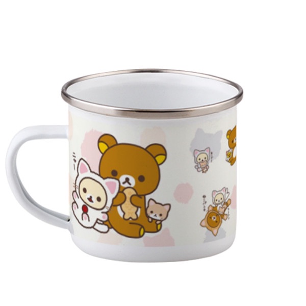 GRANDSALE Mug Rilakkuma 01 Mug Enamel Premium Mug Anime Gelas Cangkir Kado Souvenir Premium 250 ml