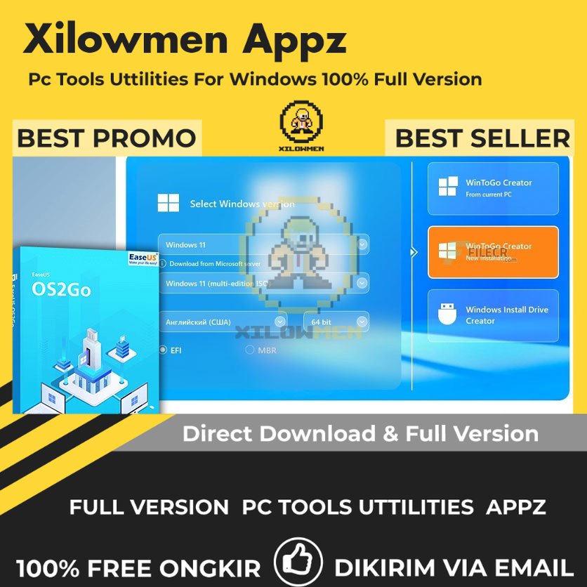 [Full Version] EaseUS OS2Go Pro PC Tools Software Utilities Lifetime Win OS