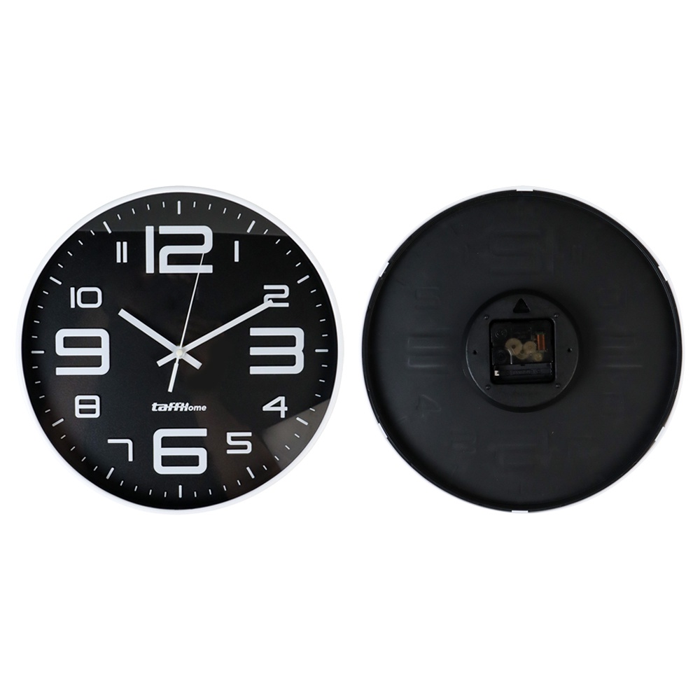 Jam Dinding Silent Sweep Quality Design Modern Diameter 29 cm - Black