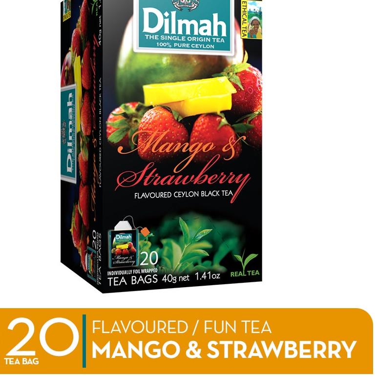 

✲ Dilmah Mango & Strawberry Tea - Teh Celup [Kemasan Foil Envelope 20s] ♥