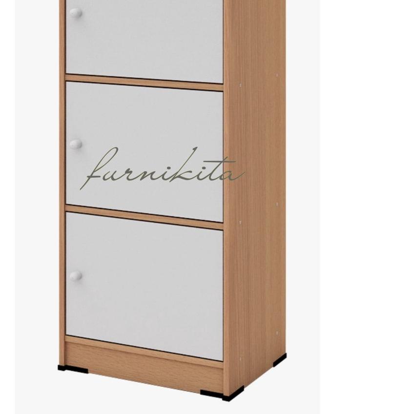 ➣ JTR - RAK BUKU 3 PINTU SERBAGUNA KAYU ►