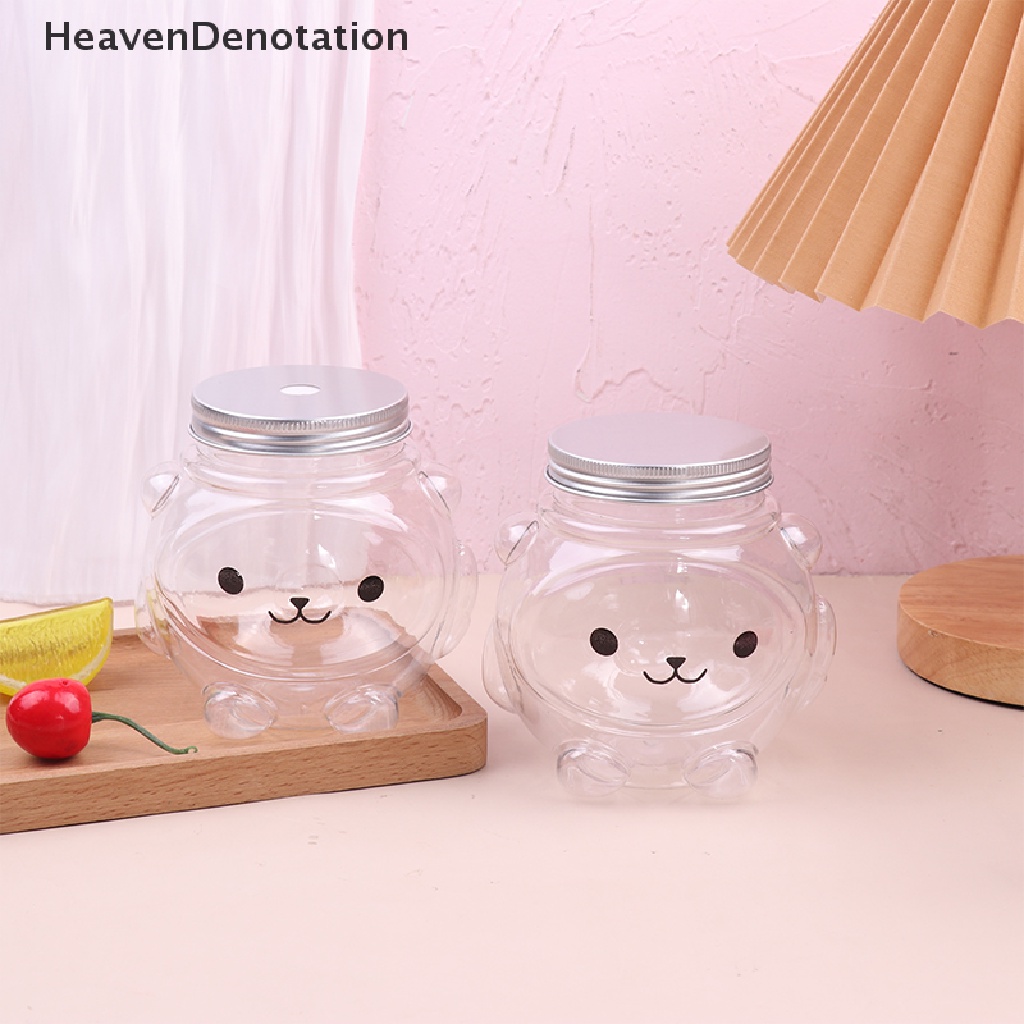 [HeavenDenotation] Botol Jus Homemade Dengan Topi Transparan PET Disegel Tutup Botol Minuman Dingin HDV