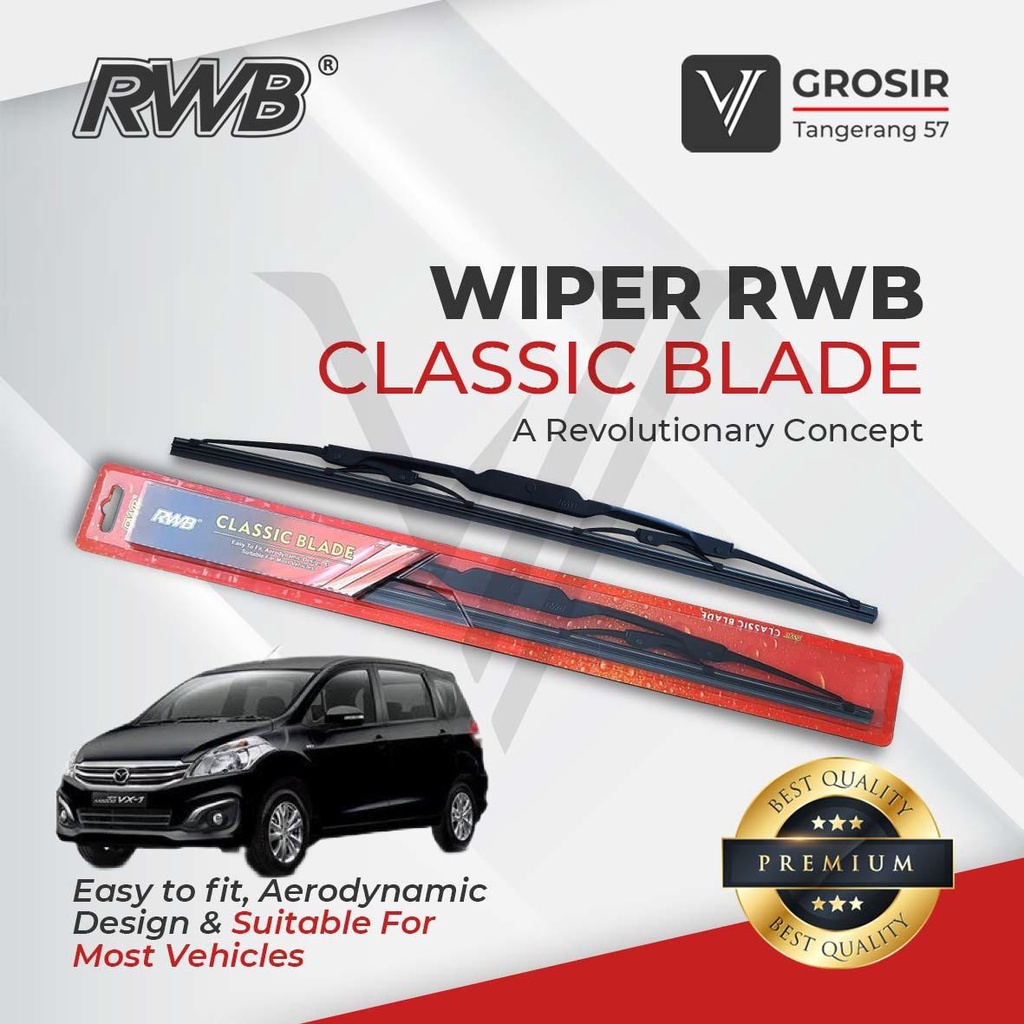 WIPER Mazda VX1 2013-2017 Mazda VX1 2013-2017 Classic Blade RWB 2 PCS