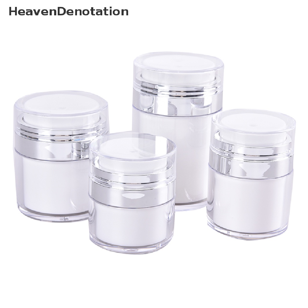 [HeavenDenotation] Acrylic Airless Pump Jar Botol Cream Akrilik Kosong Isi Ulang Kosmetik Berisi HDV