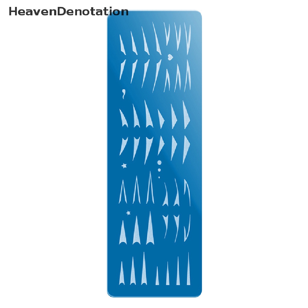 [HeavenDenotation] 1pc Paku Stamping Piring Gambar Kuku Geometri Bunga Stamp Plate Stensil HDV