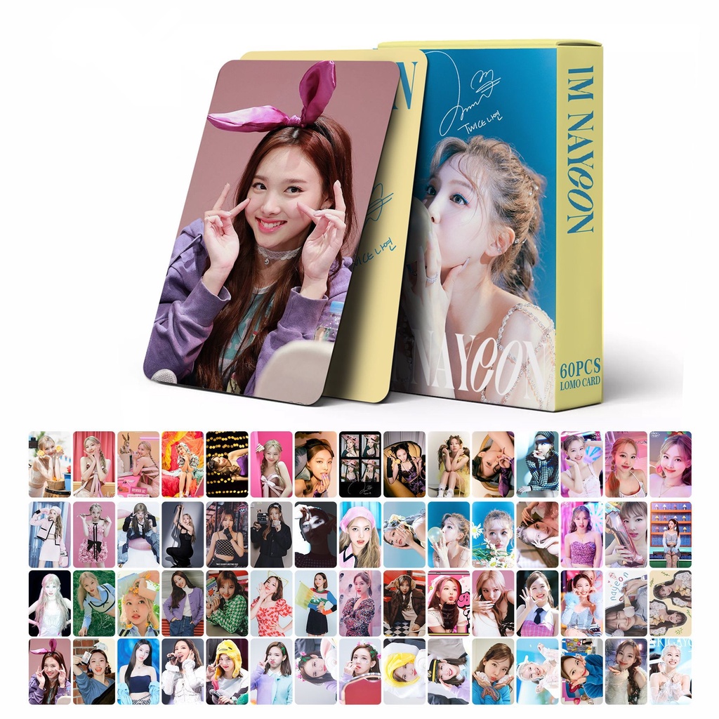 60pcs/box NAYEON Album IM NAYEON Photocards POP! Kartu Lomo TWICE Kpop Postcards