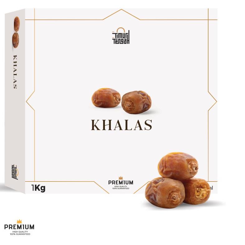 

♖ Timur Tengah Kurma Khalas 1Kg Premium Original High Quality ◘