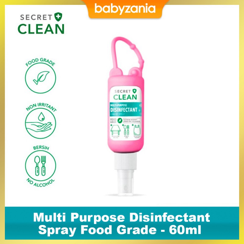 Secret Clean Multi Purpose Disinfectant Spray Food Grade - 60 ml