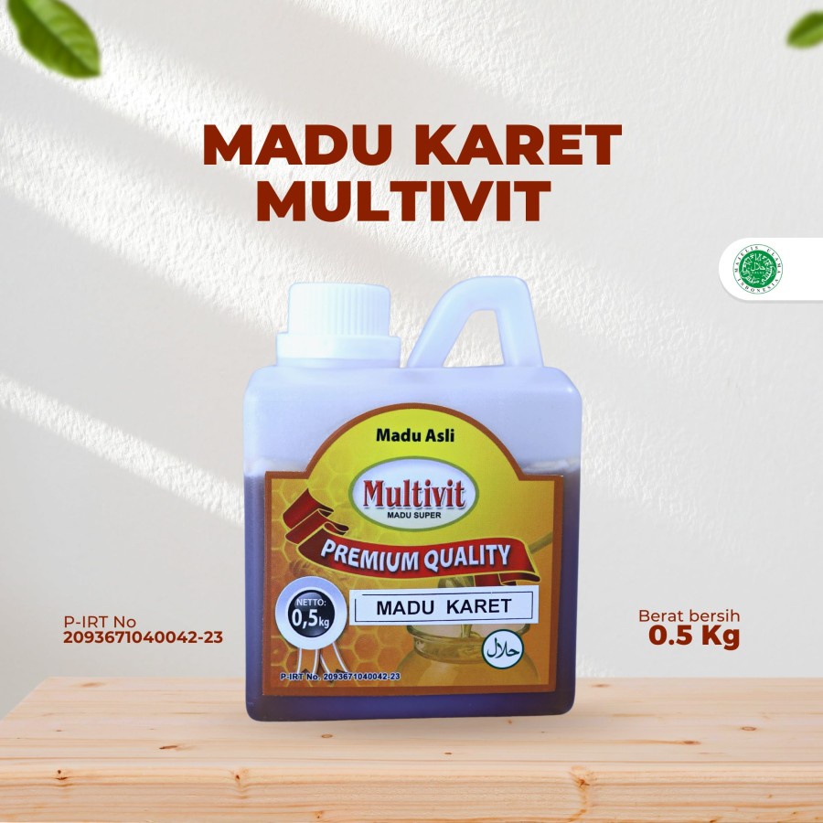 

MADU ASLI KARET MULTIVIT 0,5 kg || MADU MURNI 100% - 0,5kg