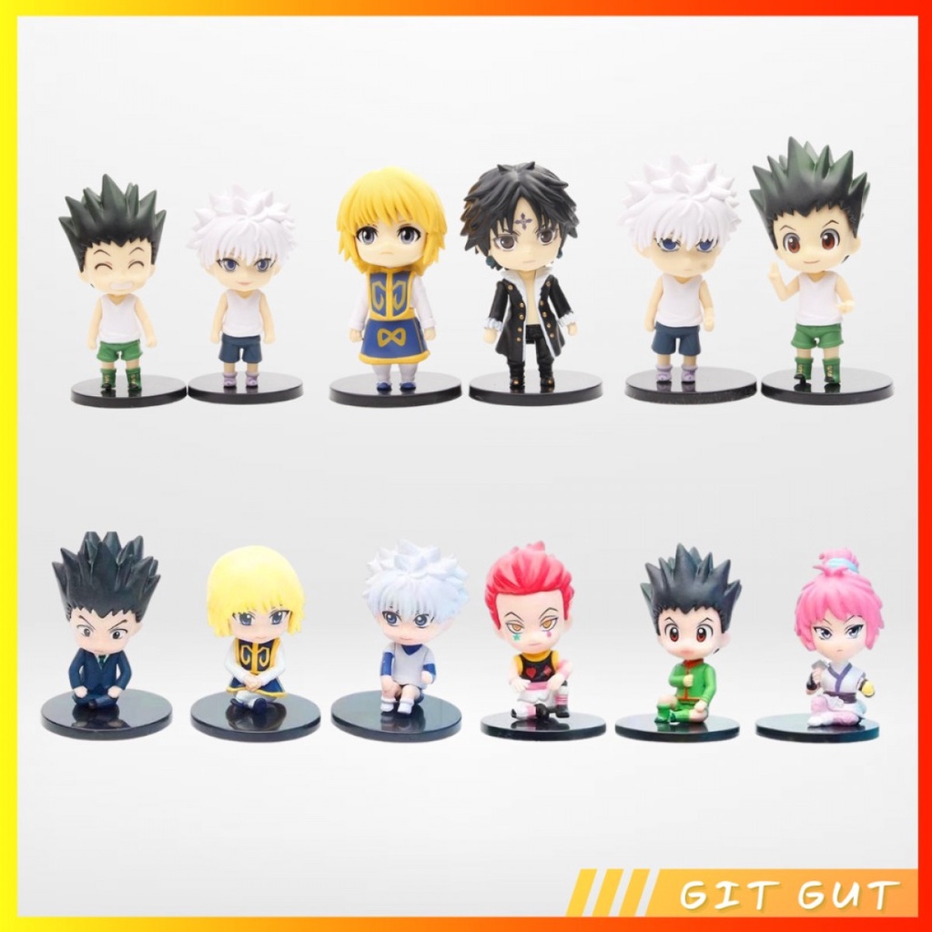 Action Figure Pajangan Mainan 6 Pcs Hunter X Hunter Gon Killua