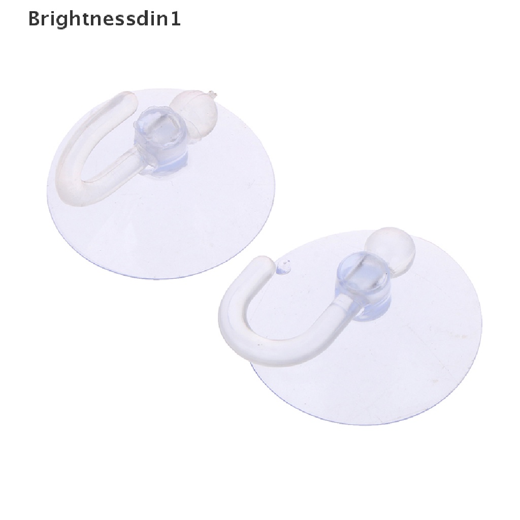 [Brightnessdin1] 10pcs Suction Cups Caps Suckers Kaca Jendela Dinding Hook Gantungan Kait Dapur Butik