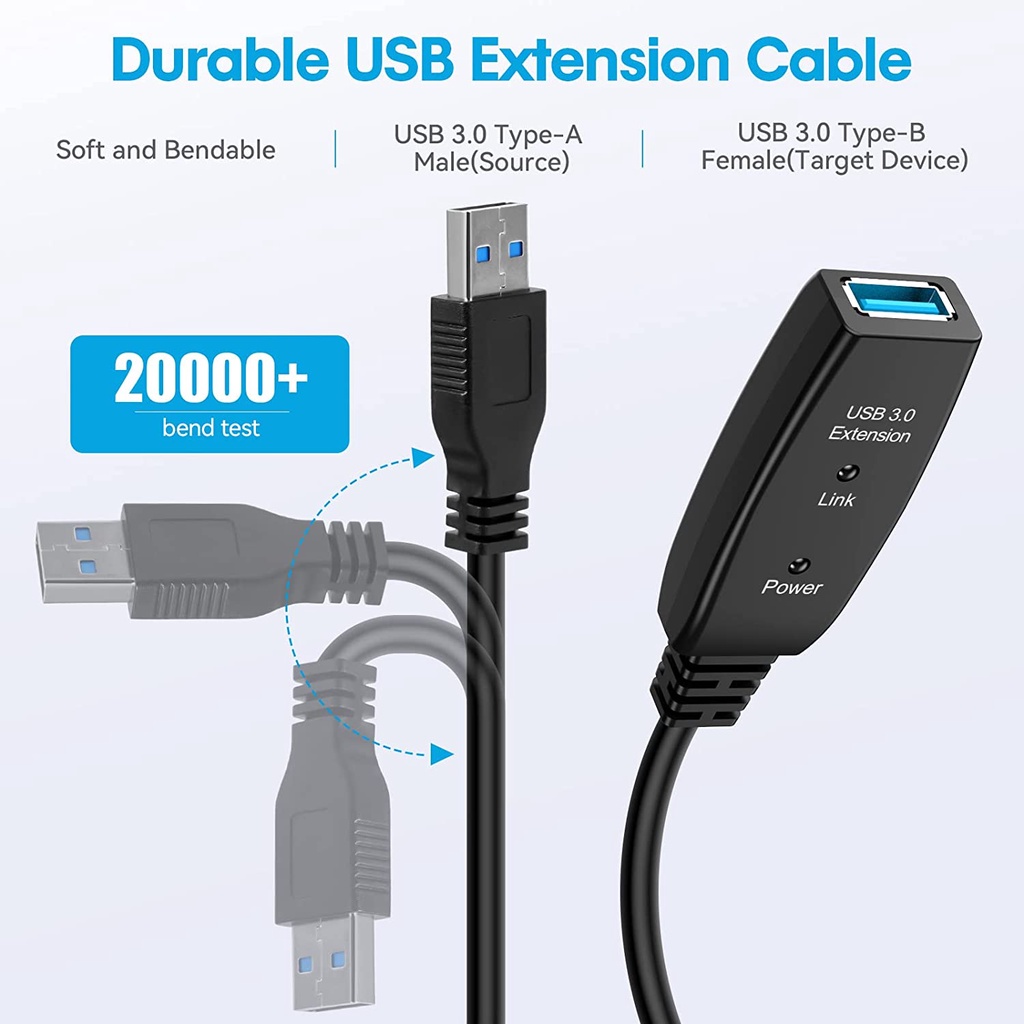 Kabel USB 3.0 Active Extender with Chipset Extension 10meter