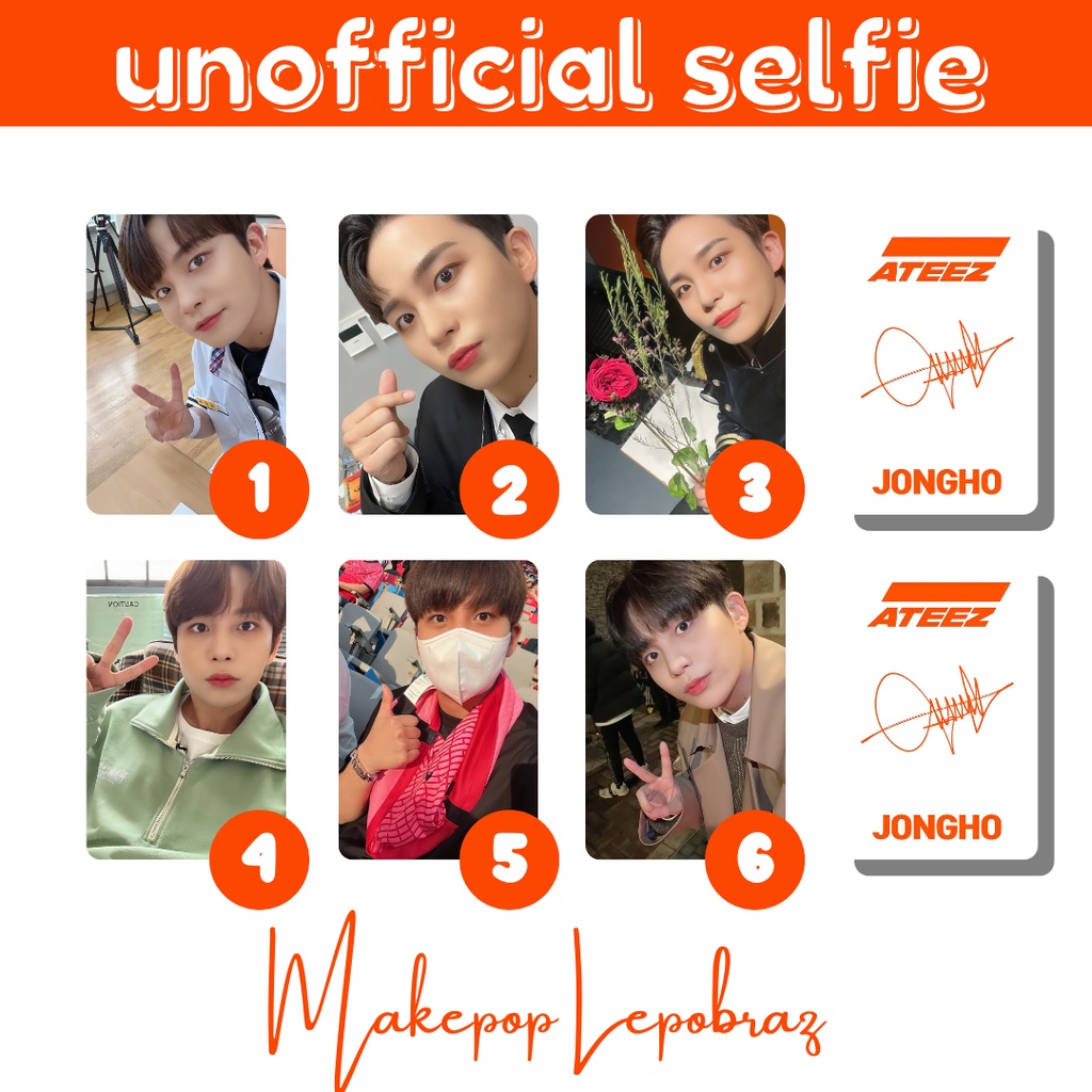 [PART 1] [MIN. 5 PC] ATEEZ UNOFFICIAL SELFIE - BOYFRIENDABLE PC HONGJOONG JONGHO MINGI SAN