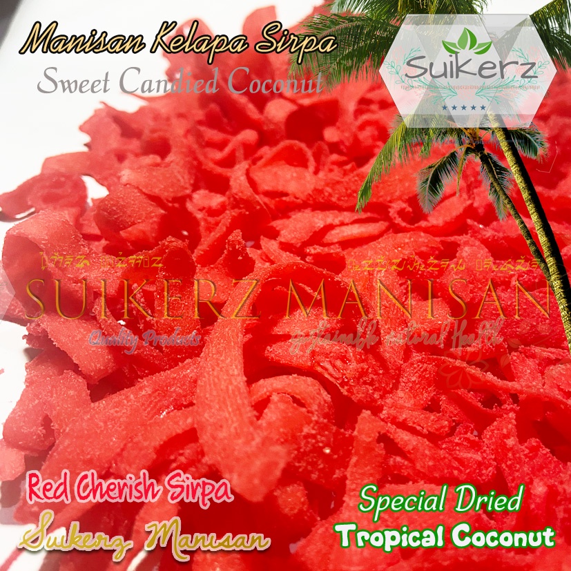 

Red Cherish Sirpa Manisan Kelapa Kering 200gram Premium Sirpa 200g Suikerz Manisan Kelapa muda gula pasir manis