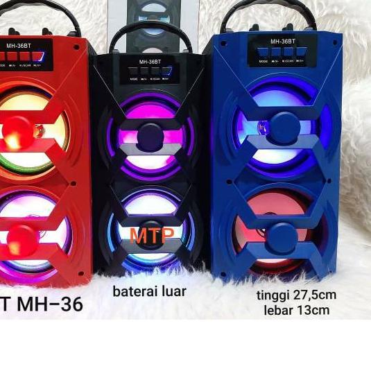 ✩ Speaker Bluetooth Portabel MH-36BT High Quality Bass + Standing + Pegangan / Speaker Salon SQ-36BT