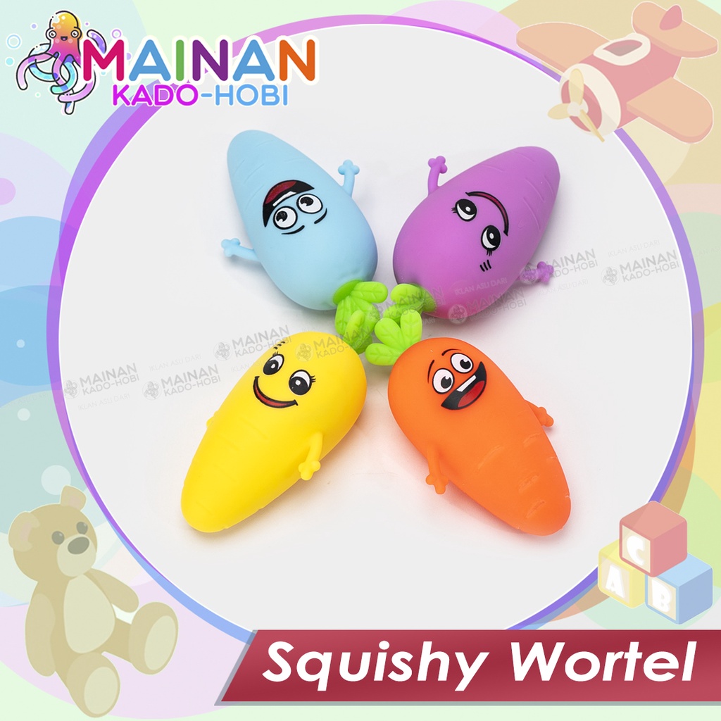 KADO MAINAN MOTORIK ANAK REMAS SQUISHY RELIEVE TOYS KARAKTER LUCU