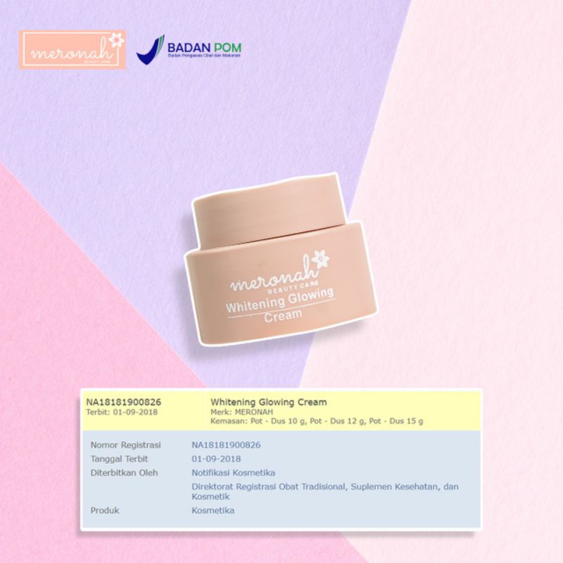Meronah whitening Glowing Cream