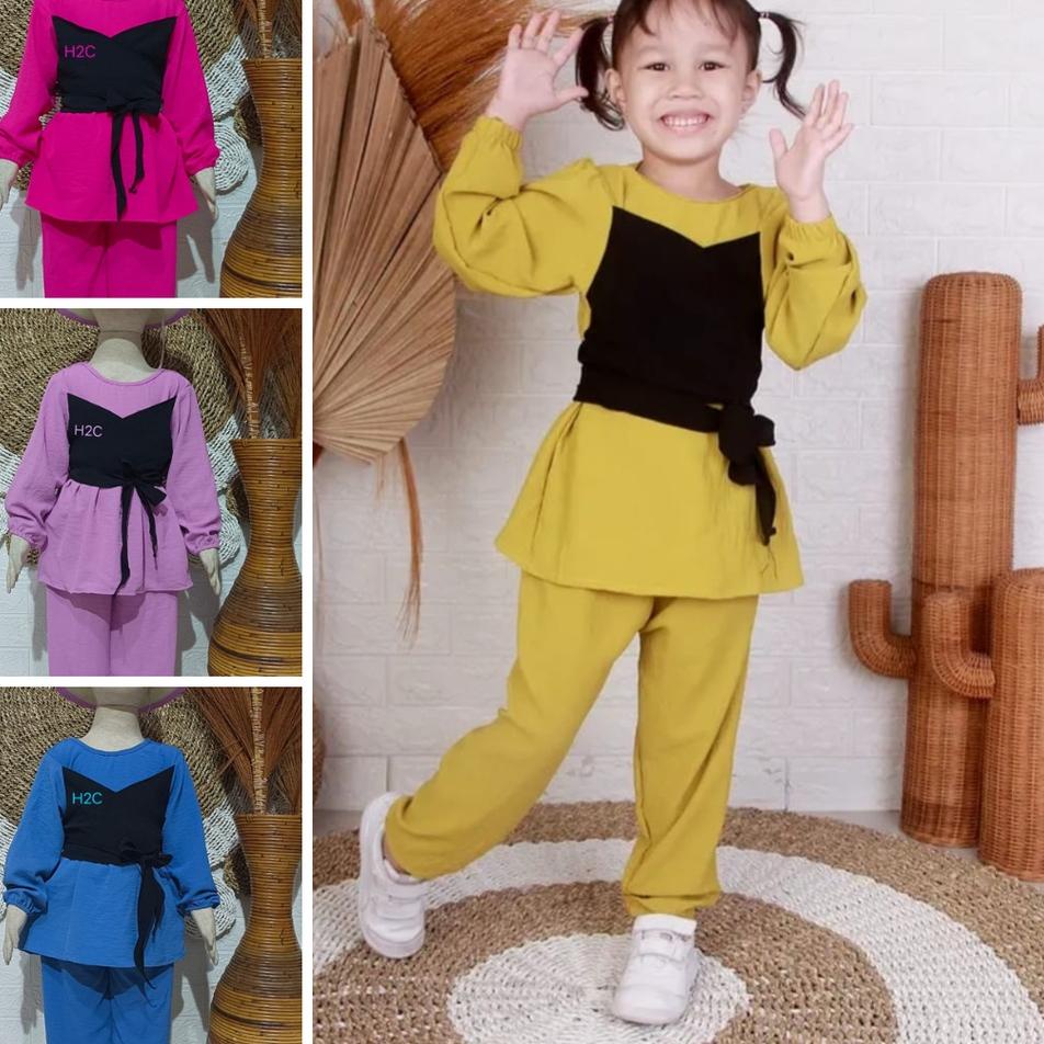 ❂ set kombinasi pita lesti // set anak motif pita kombinasi // set lestie pita // set lesti crinkle 