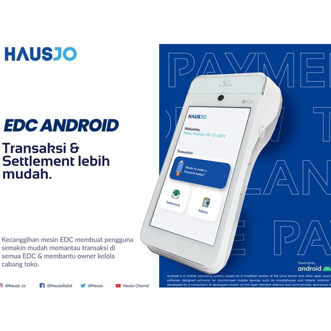 Edc Android Hausjo Pax A920 Original