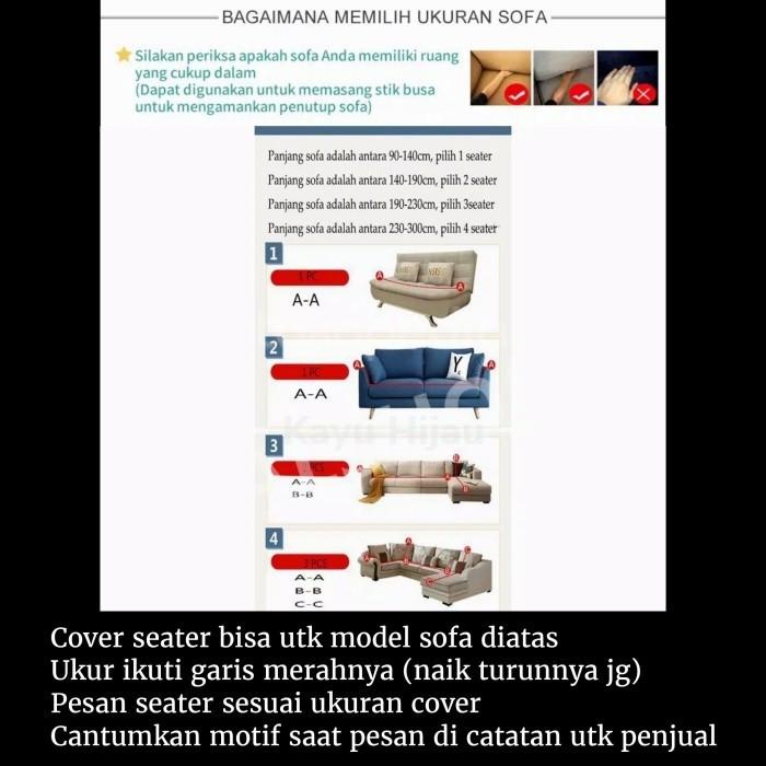 Cover Sofa 3 Seater Import Sarung Sofa Stretch Kain Sofa 3 Seater