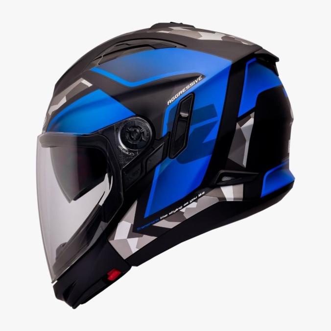 Zeus ZS613C Modular AJ14 Matt Black/Blue