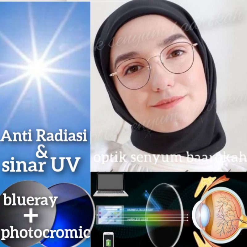 FRAME KACAMATA MUZZEL OVAL (MUKA KECIL) PHOTOCROMIC | MINUS | PLUS