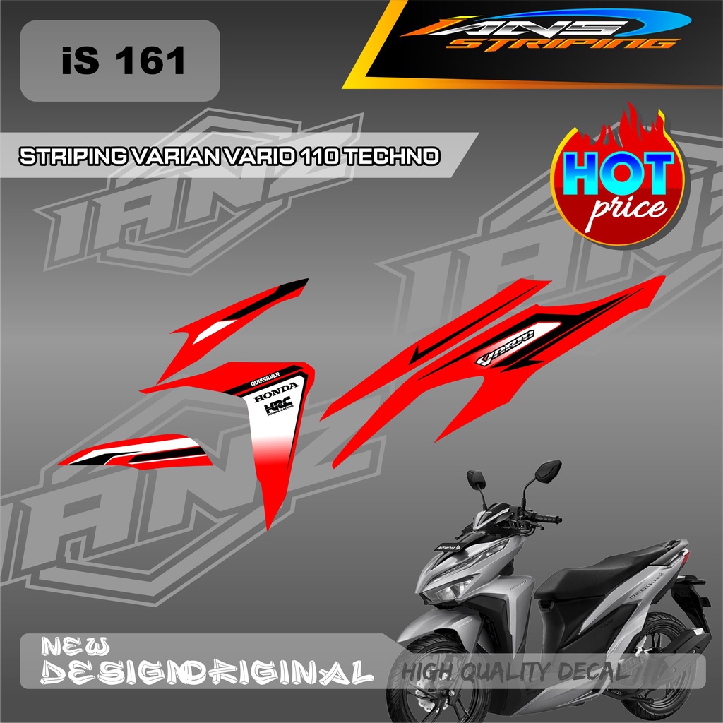 DECAL STIKER HONDA VARIO TECHNO 110 OLD VARIASI / STIKER STRIPING VARIO 110 / DECAL KERETA HONDA VARIO TECHNO SEMI FULL BODY IS161