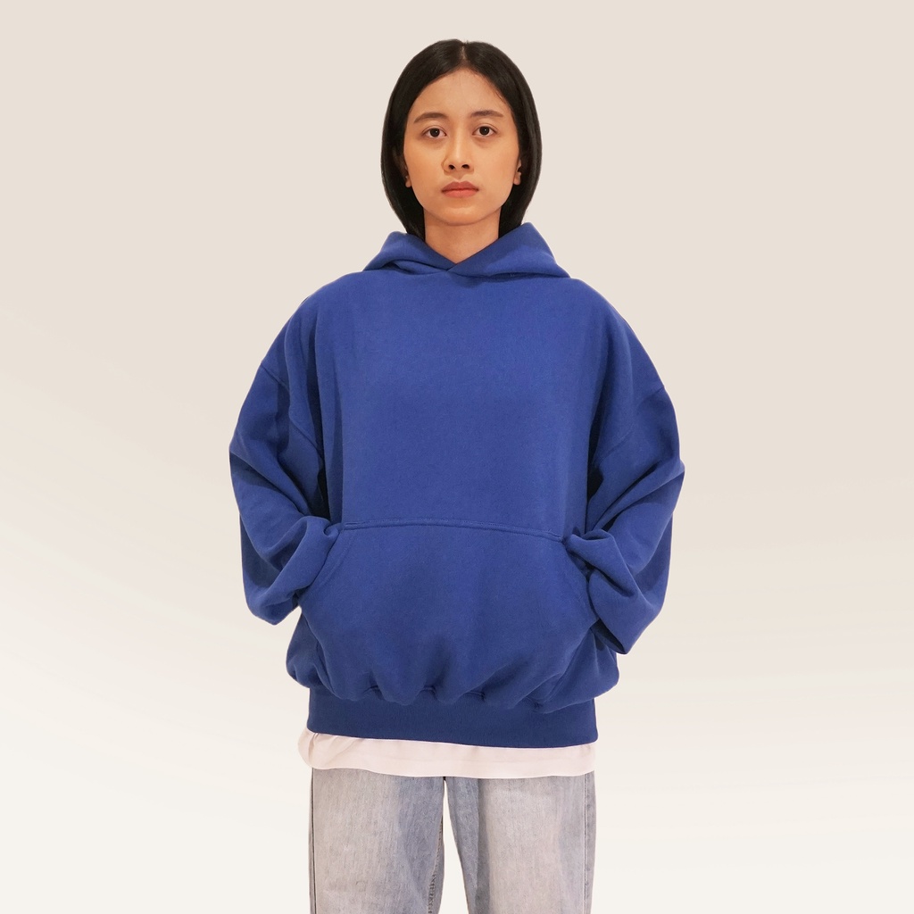 YESZY.MFG Boxy Fit Royal Blue Hoodie (375 GSM)